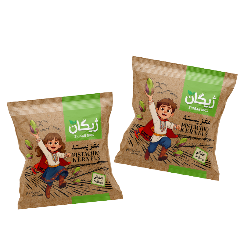 مغز پسته زعفرانی