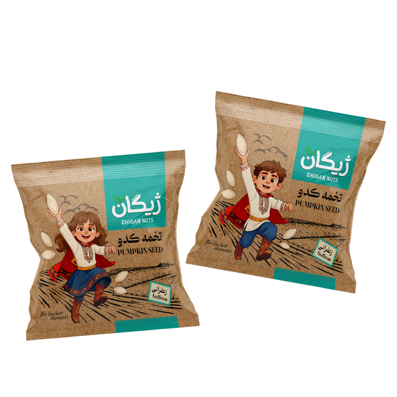 تخمه کدو زعفرانی
